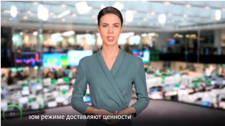 Видео дня: «Сбербанк» показал телеведущую «Елену» с искусственным интеллектом